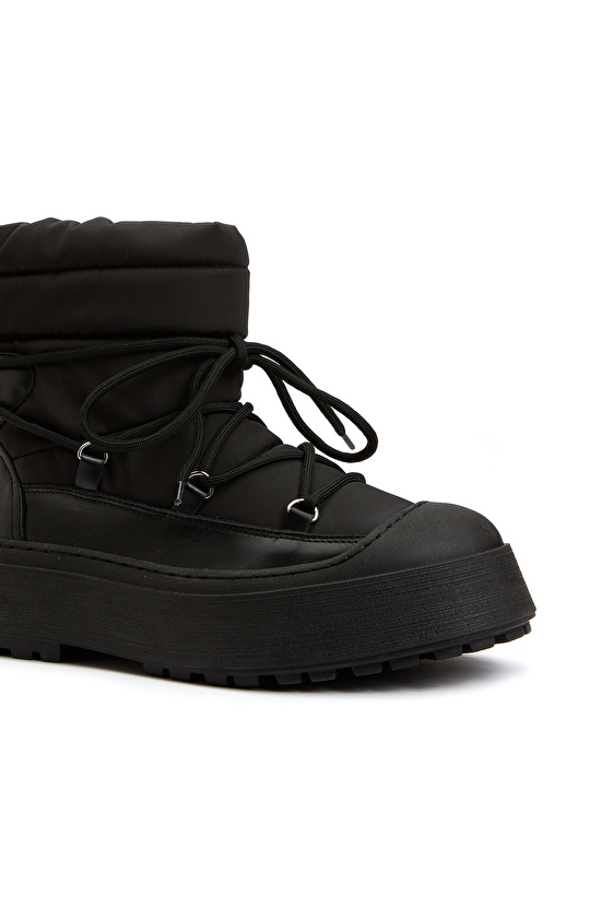 Siyah Kadın Deri Bot