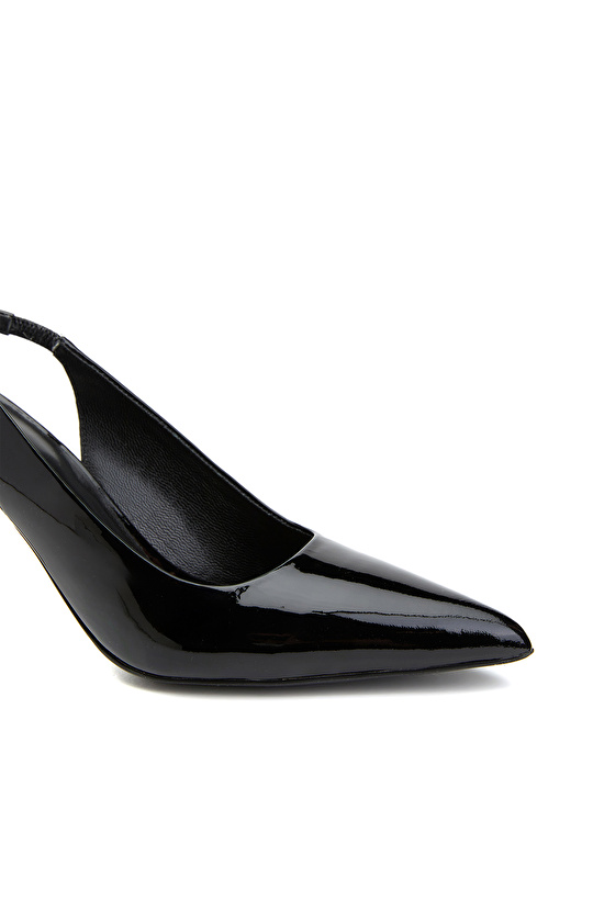 Siyah Deri Stiletto
