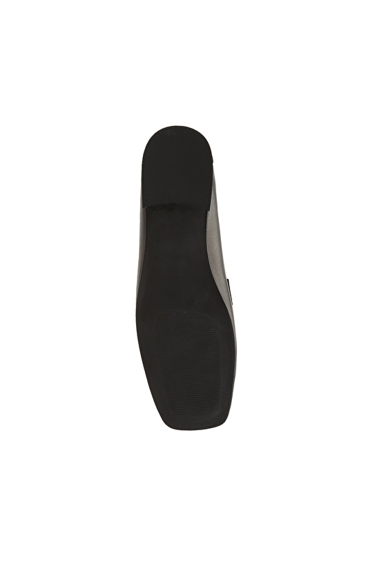 Siyah Kadın Deri Loafer