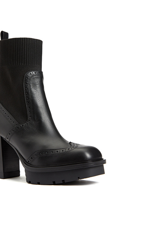 Siyah Kadın Deri Bot