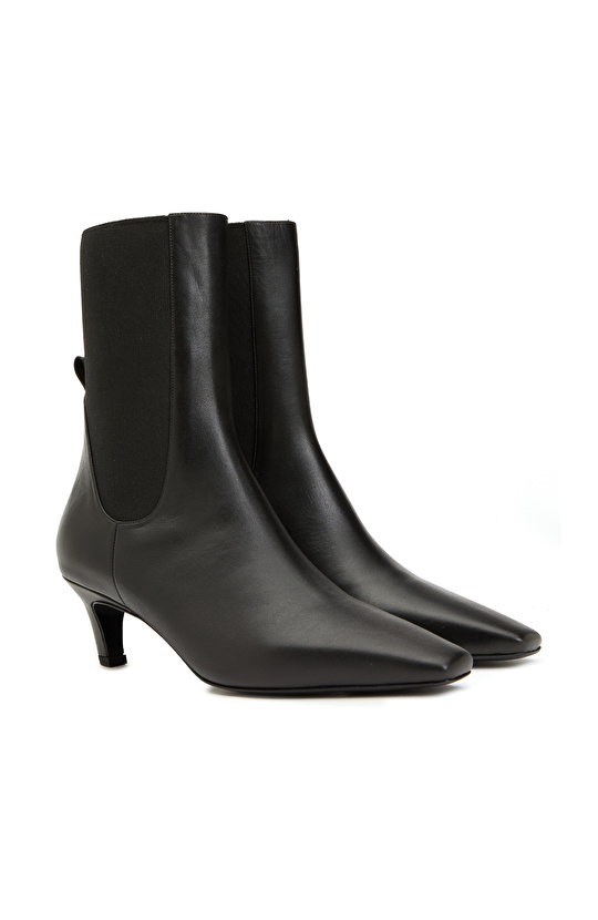 Siyah Kadın Deri Bot