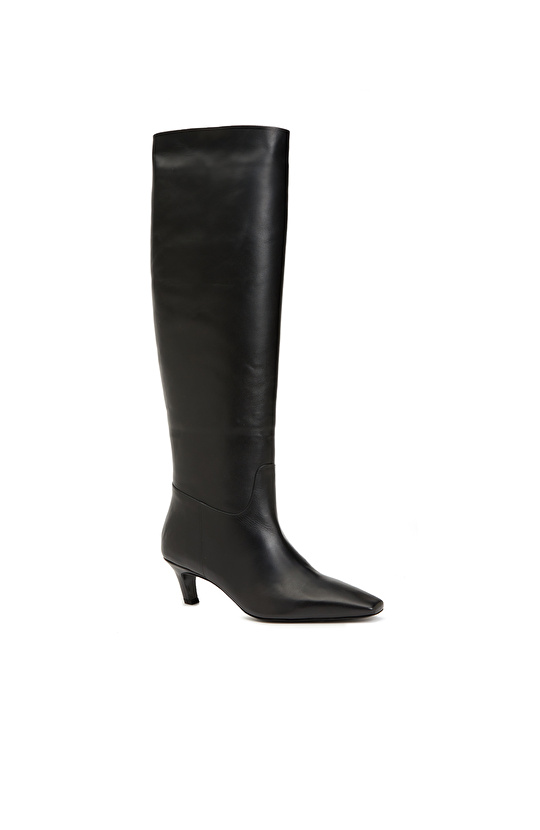 Siyah Kadın Deri Çizme
