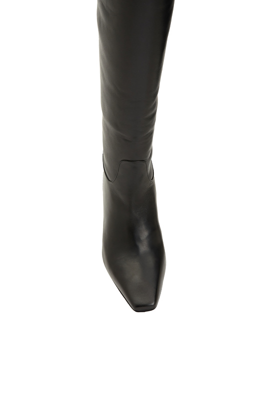 Siyah Kadın Deri Çizme