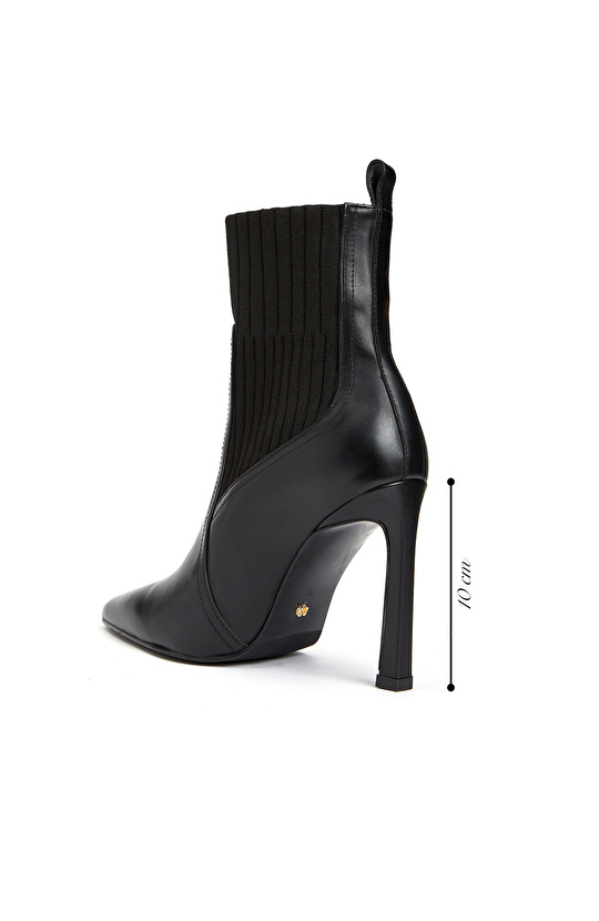 Siyah Kadın Deri Bot