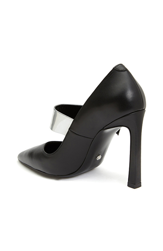 Siyah Deri Stiletto