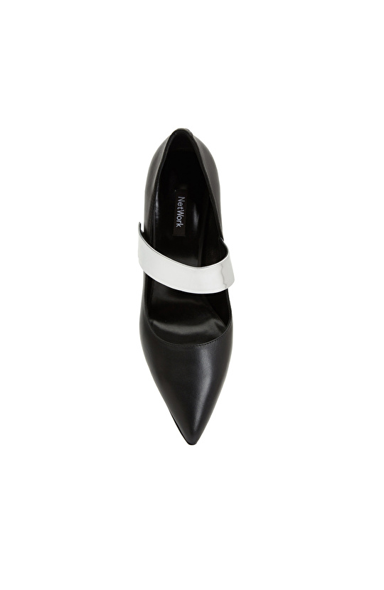 Siyah Deri Stiletto