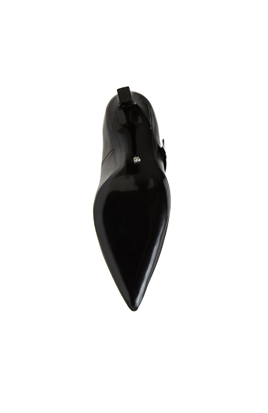 Siyah Deri Stiletto