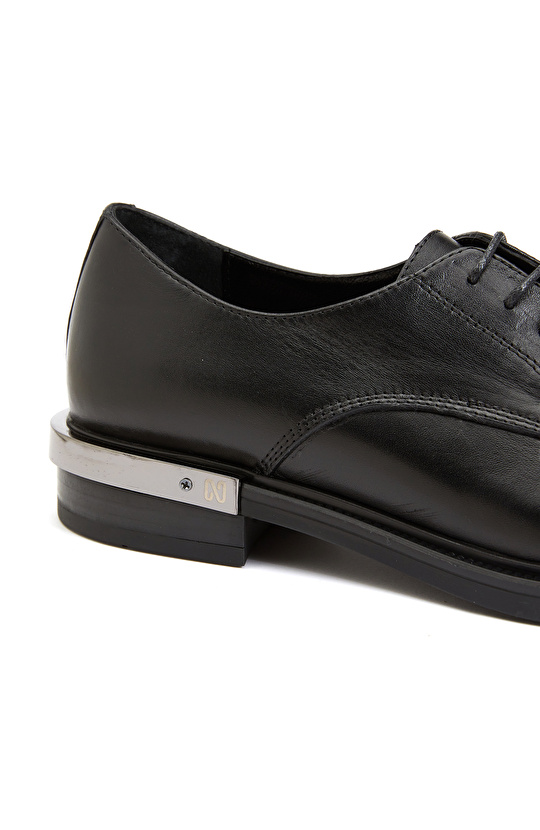 Siyah Kadın Deri Ayakkabı