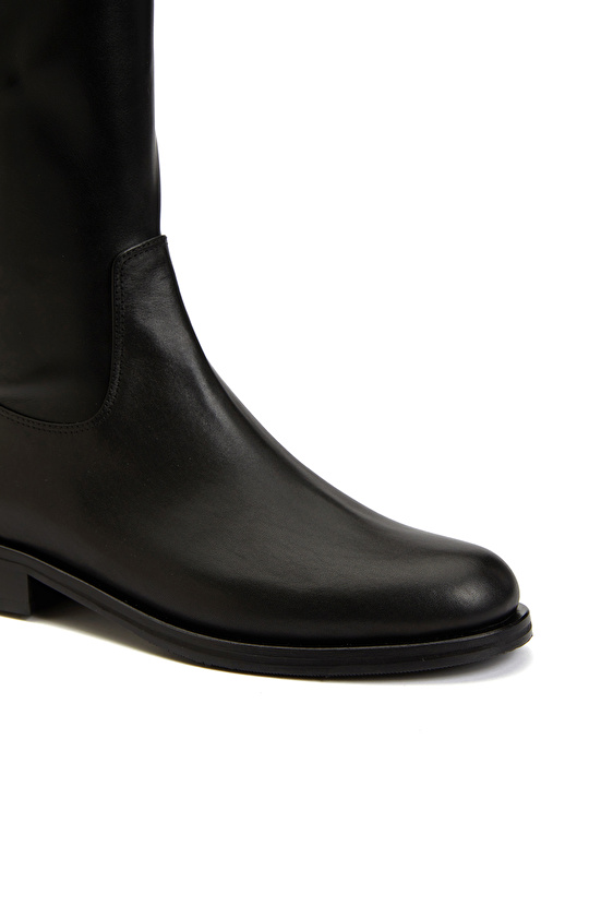 Siyah Kadın Deri Çizme