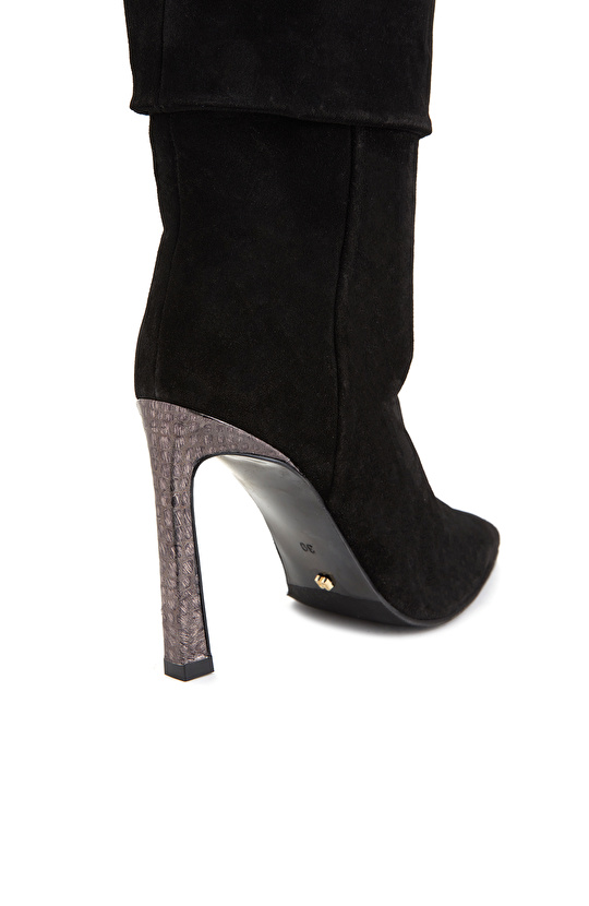 Siyah Kadın Deri Bot