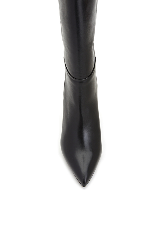 Siyah Kadın Deri Çizme