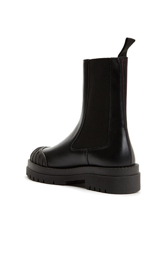 Siyah Kadın Deri Bot