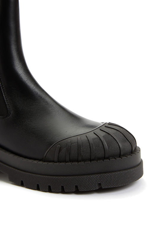 Siyah Kadın Deri Bot