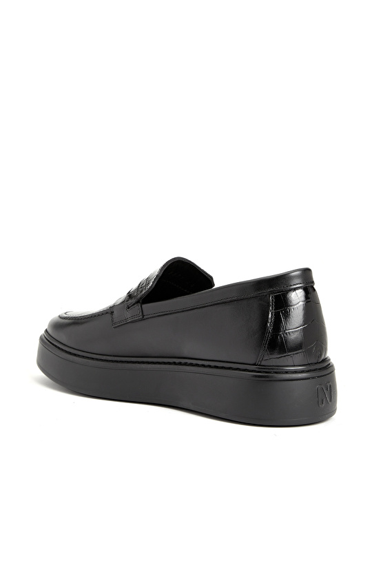 Siyah Erkek Deri Loafer