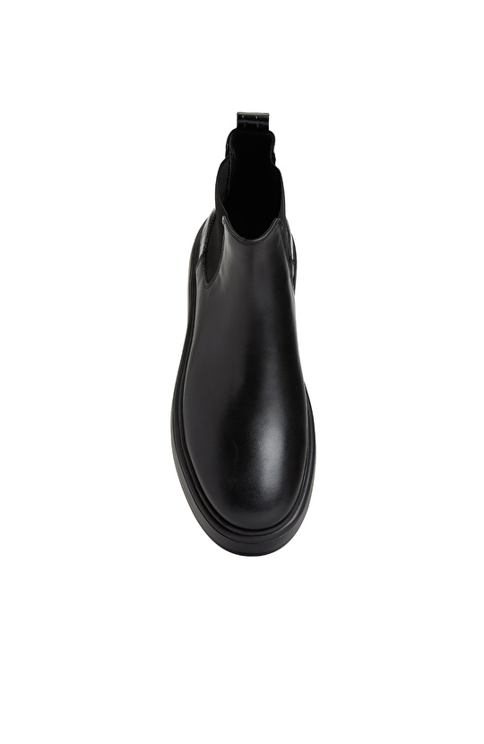 Siyah Erkek Deri Bot