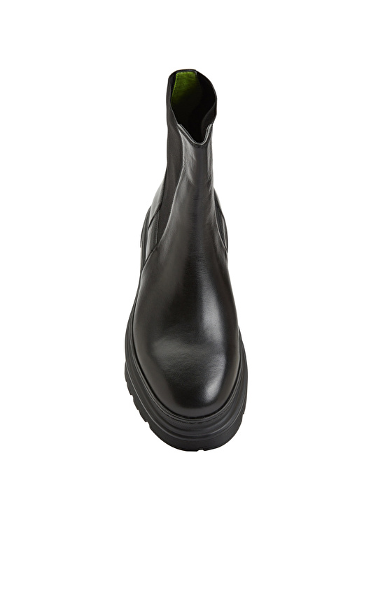 Siyah Erkek Deri Bot