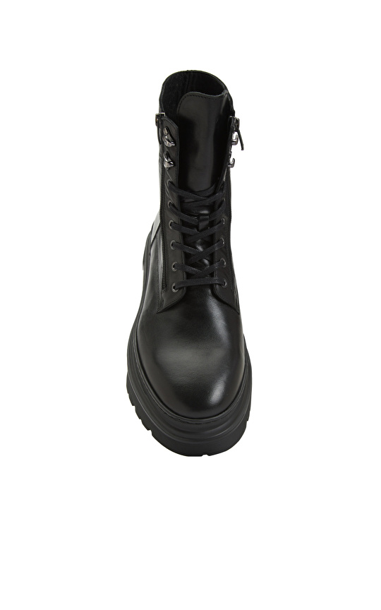 Siyah Erkek Deri Bot
