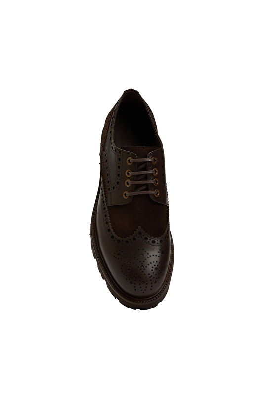 Kahverengi Erkek Deri Ayakkabı