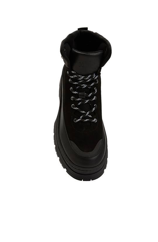 Siyah Erkek Deri Bot