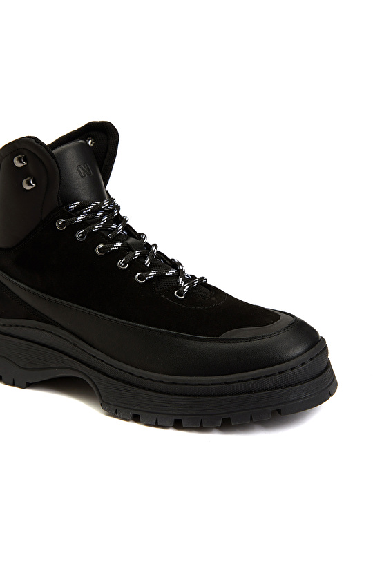 Siyah Erkek Deri Bot