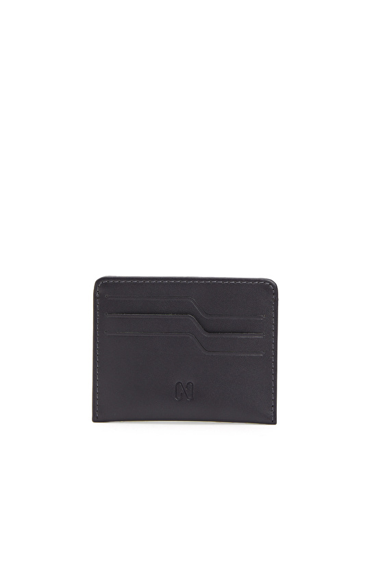 Gri Erkek Deri Kartlık