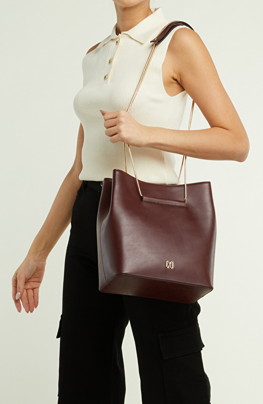 Bordo Kadın Deri Çanta