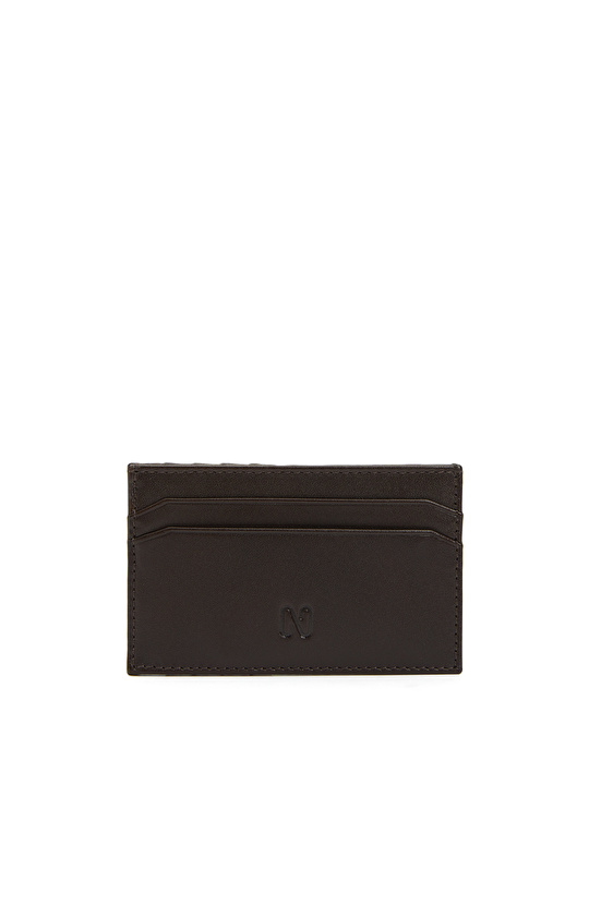 Kahverengi Erkek Deri Kartlık