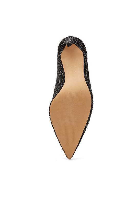 Siyah Deri Stiletto