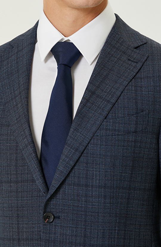 Loro Piana Kumaşıyla Üretilmiş Limited  Lacivert Yün Takım Elbise