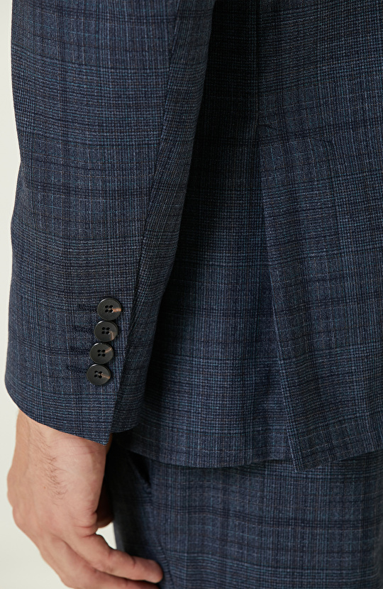 Loro Piana Kumaşıyla Üretilmiş Limited  Lacivert Yün Takım Elbise