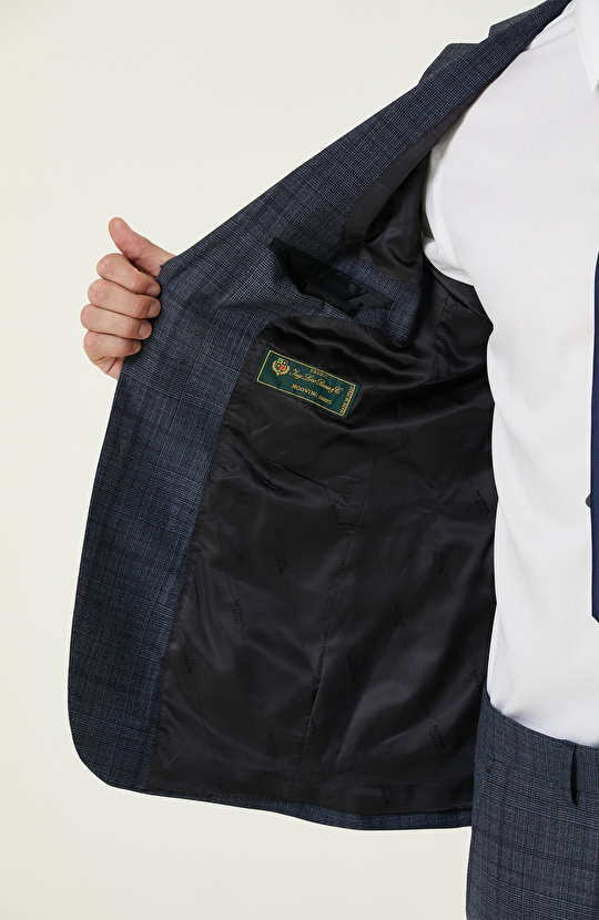 Loro Piana Kumaşıyla Üretilmiş Limited  Lacivert Yün Takım Elbise