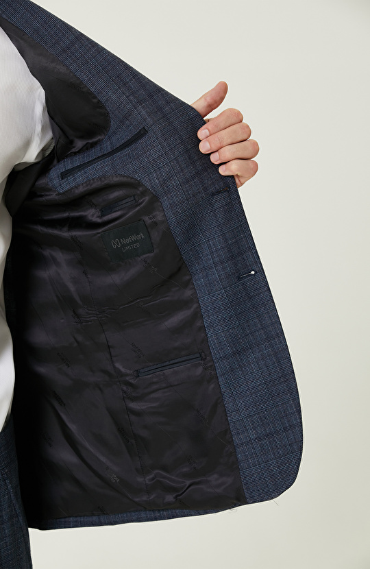 Loro Piana Kumaşıyla Üretilmiş Limited  Lacivert Yün Takım Elbise