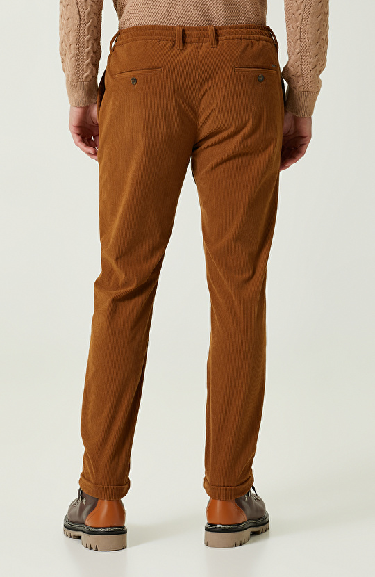 Duble Paça Camel Fitilli Pantolon