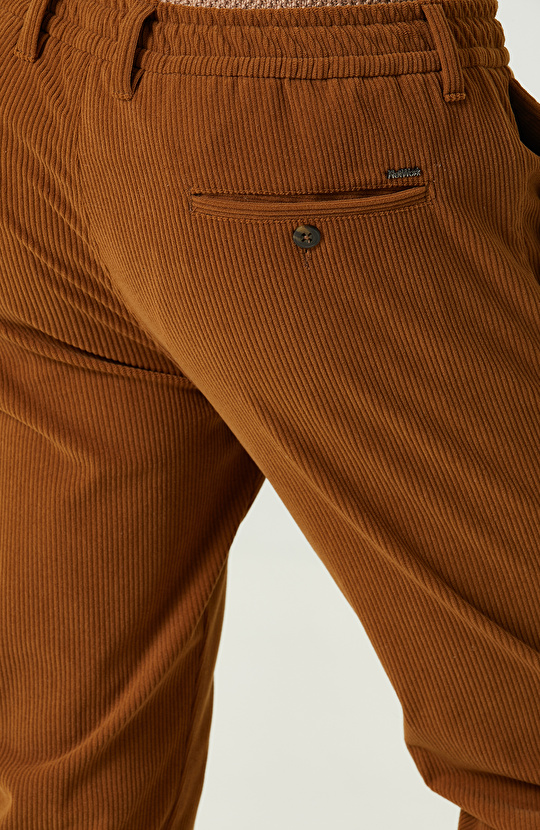 Duble Paça Camel Fitilli Pantolon