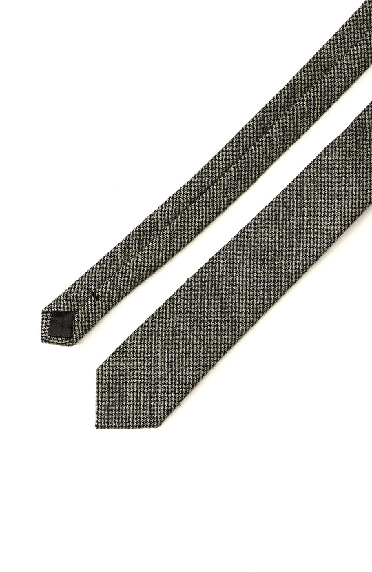 Antrasit Desenli Yün Kravat