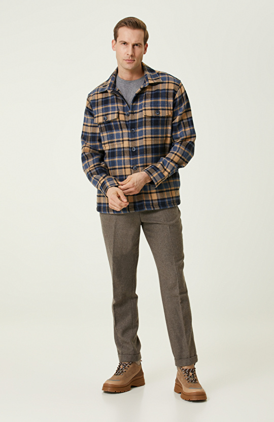 Indigo Dış Gömlek