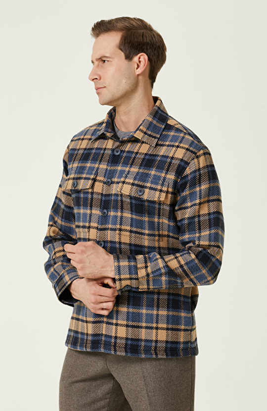 Indigo Dış Gömlek