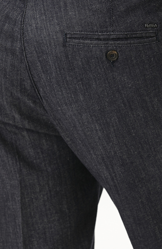 Navy Blue Casual Pants
