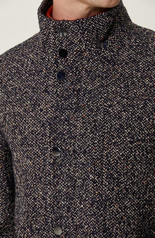 Lacivert Desenli Kaban