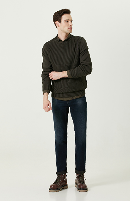 Pamuklu Haki Oxford Gömlek