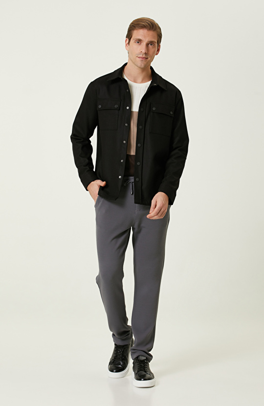 Vizon Ekru Bloklu Kazak