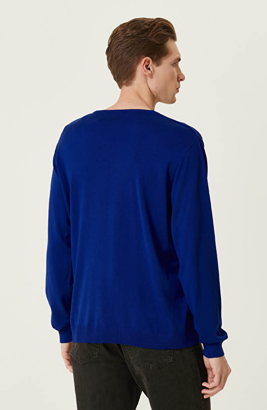 Saks Baklava Desenli Kazak