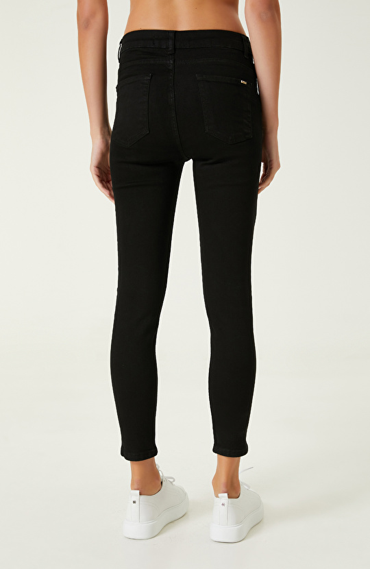 Siyah Push-Up Denim Pantolon