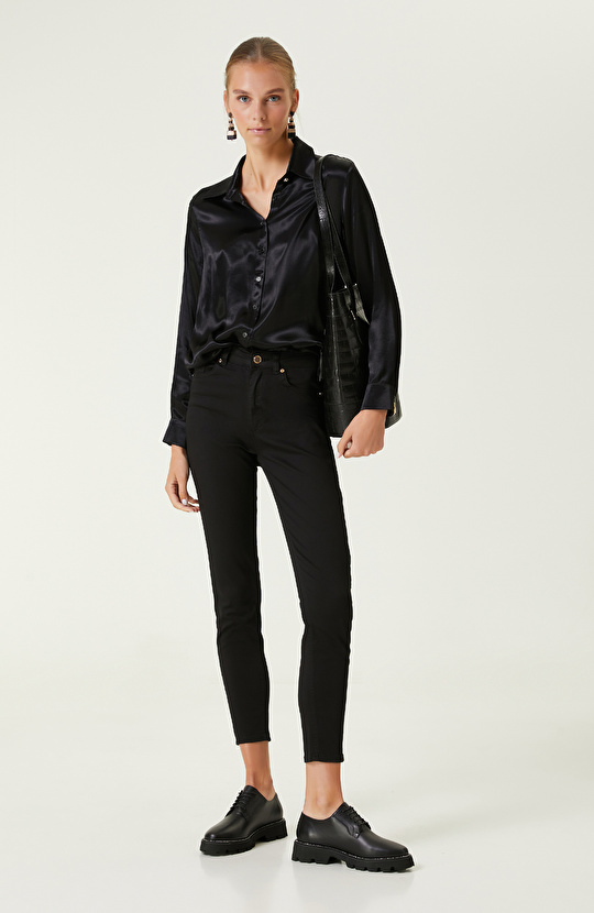 Siyah 5 Cepli Pantolon