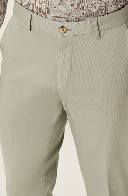 Açık Yeşil Diyagonal Pantolon