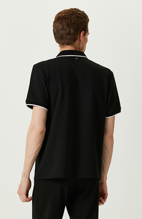 Siyah Polo Yaka Gömlek