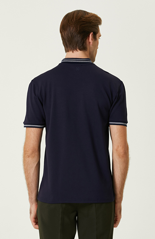 Lacivert Polo Yaka T-shirt
