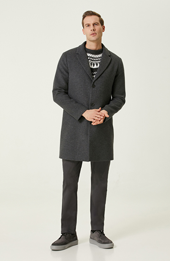 Antrasit Desenli Kazak