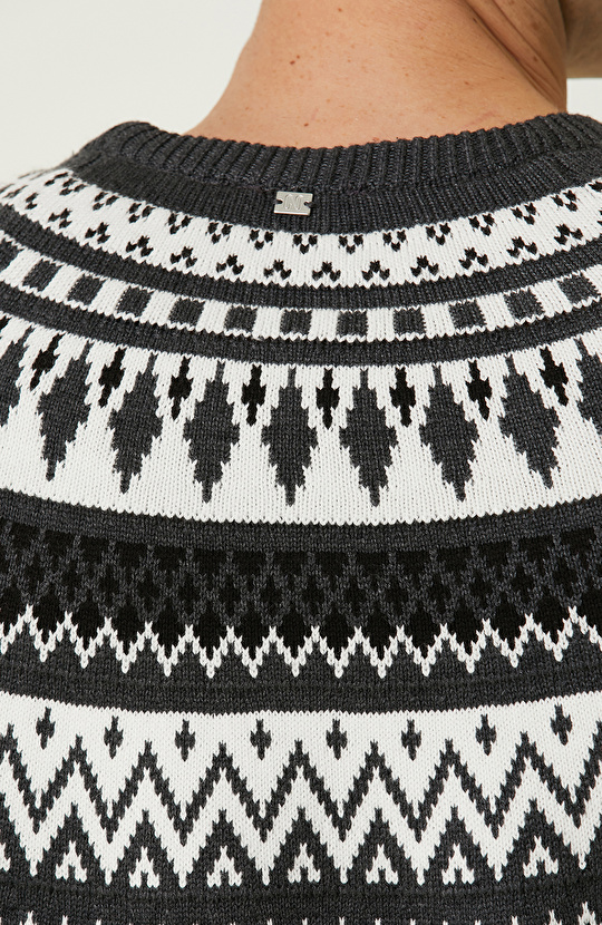 Antrasit Desenli Kazak