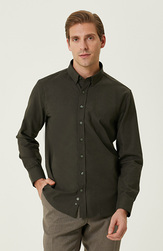 Haki Flanel Gömlek